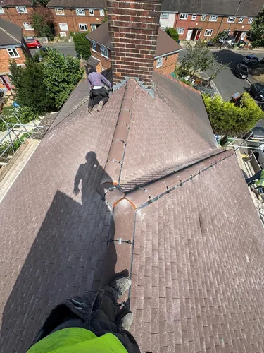 Roof before repair - Bristol Roofing Pros