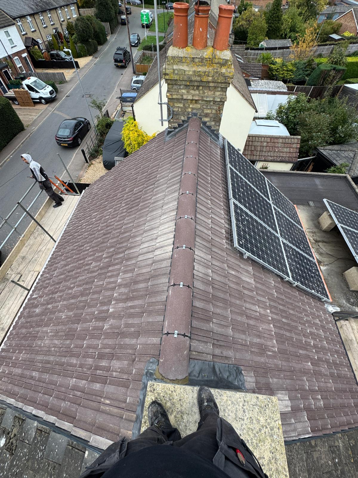 Lead flashing on a dormer cheek in Bristol