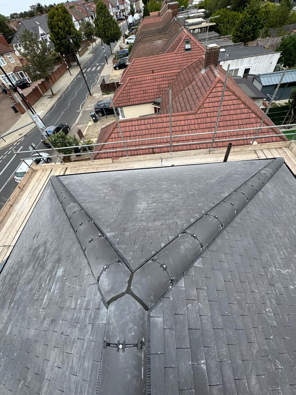 Replacing storm-damaged slates on a Bristol roof